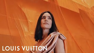 Jennifer Connelly at the Womens SpringSummer 2024 Show in Paris  LOUIS VUITTON [upl. by Wyler]