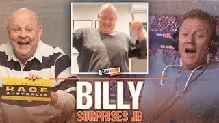 Billy Brownless Surprises James Brayshaw While Recording Amazing Race  Rush Hour with JB amp Billy [upl. by Marra]