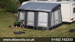 Vango Tuscany Air Awning Pitching amp Packing Real Time Video [upl. by Attenyt]