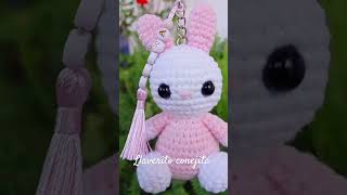 Llaverito personalizados a crochet conejita crochet kawaii kigurumi cute kawaiii handmade [upl. by Raval]