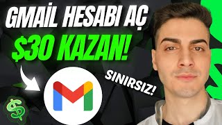 GMAİL HESABI AÇARAK 30 PARA KAZANMAK SINIRSIZ 💰 Evde İnternetten Para Kazanma Yolları [upl. by Adekan658]