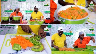 How To Prepare Authentic Ghana JOLLOF RICE and VEGETABLES bestfood food bigdenniskitchen [upl. by Draneb]