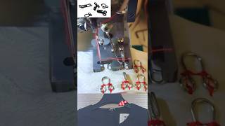 Hook and bar attach garments sewing automation machine [upl. by Skelton]