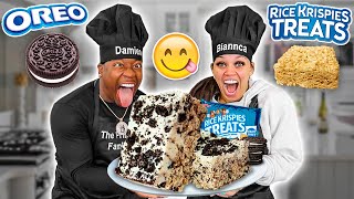 HOW TO COOK OREO RICE KRISPY TREATS  COOKING WITH THE PRINCE FAMILY [upl. by Ahsiken]