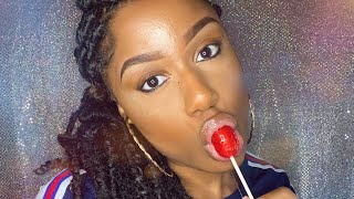 ASMR  Lollipop Eating  Gum Chewing  Hand Movements Intense Mouth Sounds [upl. by Ateloiv5]