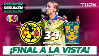 HIGHLIGHTS  América 31 Tigres  Liga Mx Femenil  CL2024 Semis  TUDN [upl. by Neiht]