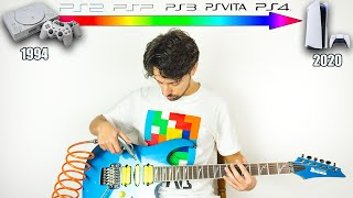 Evolution of PlayStation startup sounds on guitar 1994  2020 [upl. by Ailet684]