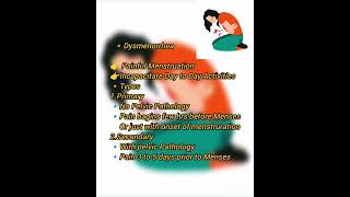 Dysmenorrhea🩸The medical word for moderate to severe menstruation discomfort is dysmenorrhea [upl. by Welcy]