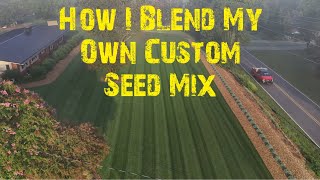 Fescue Lawn Overseeding How I Make My Own Seed Blend [upl. by Belldas104]