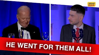 DESTROYED Best Moment From 2024 White House Correspondents Dinner  Satire [upl. by Tatman]