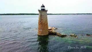 Mavic Pro  Whaleback Lighthouse Kittery Point Maine [upl. by Ahtoelc]