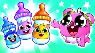 Bottle Feeding Song 🍼😿  Funny Kids Songs 😻🐨🐰🦁 And Nursery Rhymes by Baby Zoo [upl. by Portugal]