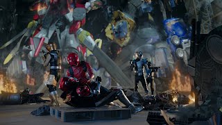 Power Rangers Beast Morphers Temporada 2  Rangers vs Evox  Batalla Megazord [upl. by Afira]