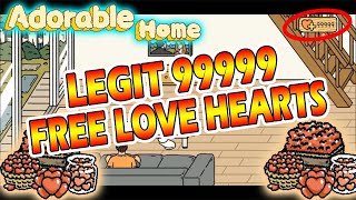 How to Get Free LOVE HEARTS in Adorable Home 2024 ✔ 100 LEGIT AndroidiOs [upl. by Nomsed673]