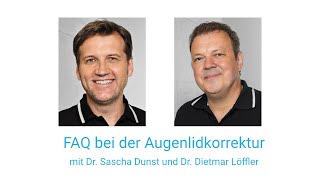 Augenlidstraffung – FAQ  skinmed  Plastische und Ästhetische Chirurgie und Dermatologie [upl. by Aisan708]