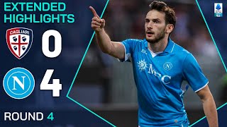 CAGLIARINAPOLI 04  EXTENDED HIGHLIGHTS  SERIE A 202425 [upl. by Esiom72]