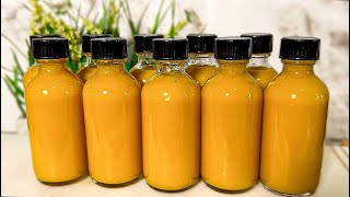 Ginger Turmeric immune boosting anti inflammatory wellness shots in a blender [upl. by Behah]