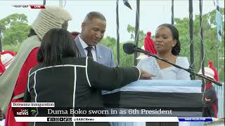 Botswana Inauguration  President Duma Gideon Boko sworn is as 6th leader [upl. by Amberly]