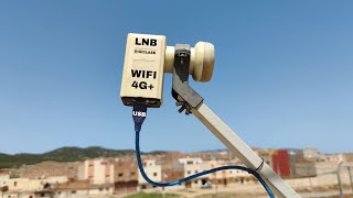 Convert LNB to a very powerful antenna to receive remote WiFi networks [upl. by Llerroj]