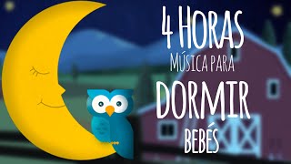 😴 Musica para dormir bebes  4 horas 😴😴😴 [upl. by Ratib]