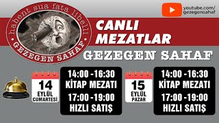 14 Eylül 2024 GEZEGEN SAHAF kanalı canlı yayında KİTAP MEZATI [upl. by Odareg]