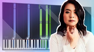 Mitski  Square  Piano Tutorial Accompaniment [upl. by Lladnik]