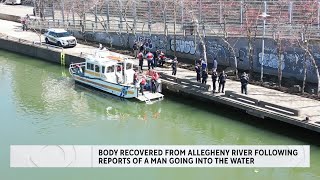 Pittsburgh River Rescue recover mans body from Allegheny River [upl. by Ecitnirp]