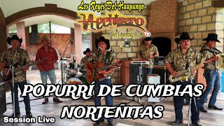 Popurrí de Cumbias Norteñitas  Los Reyes del Huapango Hechizero De linares Session Live [upl. by Zendah20]