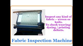 Fabric Inspection MachineWorking VideoQTestamithgarmentservices [upl. by Burtis]