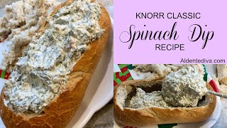 Knorr Classic Spinach Dip Vegetable Secrets Packet Recipe [upl. by Hazelton]