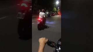 Nico acelerando la corven triax 250 touring [upl. by Seuqirdor]