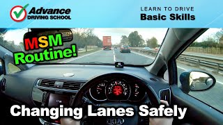 Changing Lanes Safely  Learn to drive Basic skills [upl. by Nadeau409]