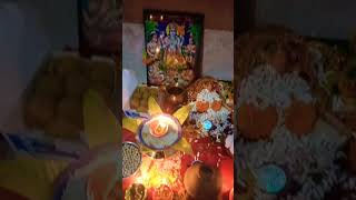 Ghar per Puja Mahalaxmi Aur Ganesh ji ki🙏🙏🪔🪔👣👣 [upl. by Hnahk]