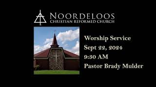 Noordeloos CRC  September 22 2024 AM Service [upl. by Charmian]