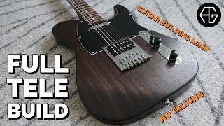 Can I Revive This Old Tele Partscaster Full Guitar Build  No Talking  ASMR [upl. by Milly]