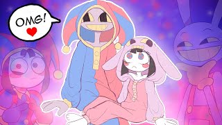 Jax and Pomni in Onesies 💕  The Amazing Digital Circus Comic  TADC [upl. by Atnoved]