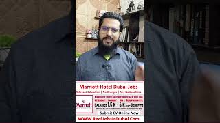 Marriott Hotel Jobs in Dubai [upl. by Delaryd]