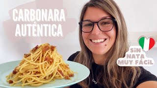 Receta CARBONARA AUTÉNTICA Italiana SIN NATA [upl. by Pippas]