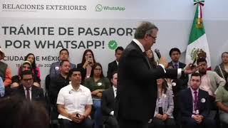 EnVivo  Presentación del número de WhatsApp para tramitar la cita para el pasaporte mexicano [upl. by Earehc283]