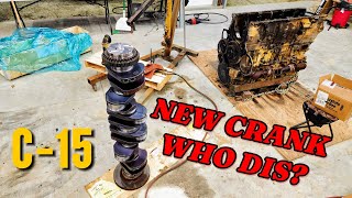 💰💰W900 C15 Crankshaft and Engine Install 🧻 [upl. by Waverly]