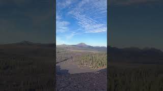 View from the top of cinder cone in Lassen volcanic National Park [upl. by Elbys]