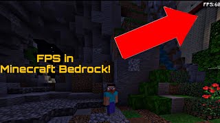 How to show your FPS COUNT in Minecraft BEDROCK [upl. by Olegnaleahcim]