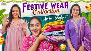 OMG 😱 Festive Wear Collection Under Budget  Heavenly Homemade [upl. by Llertnac]