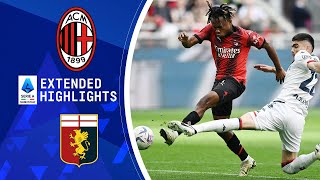 AC Milan vs Genoa Extended Highlights  Serie A  CBS Sports Golazo [upl. by Moth623]