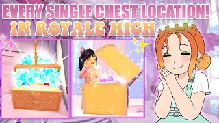 EVERY SINGLE CHEST LOCATION IN ROYALE HIGH Updated For Spring 2024 DIAMONDS XP amp ITEMS [upl. by Nelag]