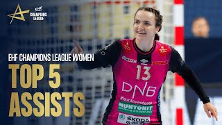 Top 10 BEST ASSISTS of the Season  EHF Champions League Women 202223 [upl. by Aihcats]