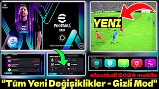 Sonunda eFootball™ 2024 Mobil Geldi Tüm Yeni Değişiklikler ve Gizli Özellikler Stadyum 😍🔔 [upl. by Marrissa319]