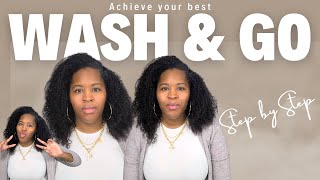 Easy Wash and Go Routine for Natural Hair  Define Curls amp Reduce Frizz [upl. by Aryt]