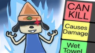 Parappa the Rapper POWERSCALING Tier List [upl. by Resay720]