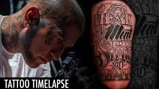 Tattoo Timelapse  Flaks [upl. by Marshal]